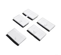 Lot de 5 filtres d'aspirateur pour Liectroux G7, pour modèles AENO RC4S, EVOLUTION AIRO, kit d'accessoires de rechange haut de gamme, maintient une aspiration optimale, montage facile, noir et blanc