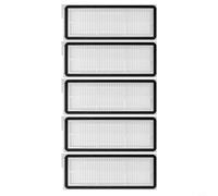 Lot de 5 filtres de rechange blancs pour Roborock QV 35A 35S pour QREVO S5V pour SAROS 10 10R S8 MaxV Ultra - Filtre à poussière fine de haute qualité pour les personnes allergiques, animaux