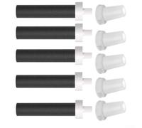 Lot de 5 filtres de rechange pour bouteille d'eau, buse de bouteille d'eau et élément de filtre à charbon extérieur (5 + 5)