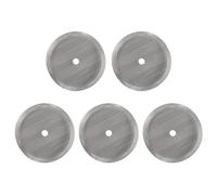 Lot de 5 filtres de rechange pour cafetière à piston - Filtre à café en acier inoxydable - Réutilisables pour cafetière à piston