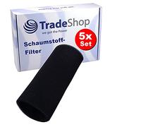 Lot de 5 filtres en mousse pour Bosch BBH51830/01/03 BBH51840/01/03 BBH52550/01/02/03 BBH625 m1/01/02 BBH625 W60/01/02