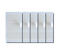 Lot de 5 filtres HEPA de rechange pour aspirateur robot Cecotec Conga Y70 avec cadre en ABS et mécanisme à bouton central, entretien avec brosse de nettoyage pour préserver l'air et l'aspiration