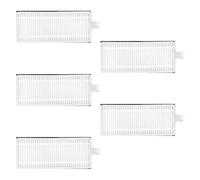 Lot de 5 filtres HEPA lavables de rechange pour aspirateur robot MiWhole M8 Lite, 99,97 % de filtration des particules jusqu'à 0,3 microns, filtre à air réutilisable pour poussière fine, sciure de