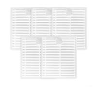 Lot de 5 filtres lavables de rechange pour aspirateur Roborock pour Q7 M5/M5+/TF/TF+/Q7 L5/L5+/B/T+ pour papier filtre HEPA capture la poussière fine pour un air plus propre pour les maisons avec