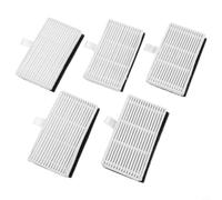 Lot de 5 filtres lavables pour Conga 7690 pour robot Max Home M | 5 filtres lavables, compatibles avec conga 7690, élimine les poussières fines, nettoyage facile, design blanc