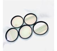 Lot de 5 filtres passe-bande étroits en verre de 530 nm - Taille totale : 77 mm - Avec anneau de cadre vert - 52 mm