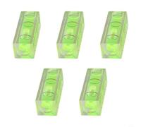 Lot de 5 fioles à bulles carrées en acrylique ABS pour un nivellement précis, idéal pour cadres photo, trépieds, meubles et outils d'atelier - 40 mm