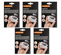 Lot de 5 fixations aimantées pour détecteur de fumée-EVACUATE