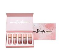 Lot de 5 flacons de maquillage à base d'huiles essentielles, doux pour la peau, liquide nacré, facile à colorer, 6,5 ml, multivitamines douces (rose, taille unique)