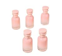 Lot de 5 flacons de parfum ronds vides et rechargeables, couleur bonbon, vaporisateur en verre, flacons cosmétiques de voyage portables for parfums(Pink)
