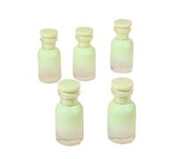 Lot de 5 flacons de parfum ronds vides et rechargeables, couleur bonbon, vaporisateur en verre, flacons cosmétiques de voyage portables for parfums(Light green)
