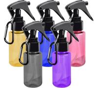 Lot de 5 flacons pulvérisateurs de 60 ml - Petit flacon pulvérisateur avec clip - Mini vaporisateur pour vaporisateur d'alcool portable - Soin des cheveux - Nettoyage - Vaporisateur
