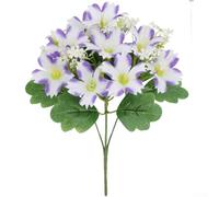 Lot de 5 fleurs artificielles Morning Glory en soie pour décoration de fête de mariage, maison, bureau (G)