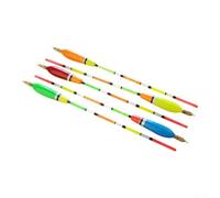 Lot de 5 flotteurs de pêche avec pendentif en cuivre et matériau en sapin Barguzinsky, conçus pour un glissement fluide et précis des morsures de poisson (6 + 2 g)