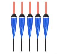 Lot de 5 flotteurs de pêche en bois de balsa pour les méthodes de pêche traditionnelles et modernes, flotteurs légers avec flottabilité équilibrée de 2 g à 5 g (5 g)