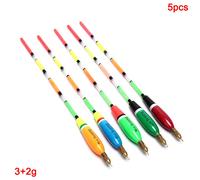 Lot De 5 Flotteurs De Pêche En Sapin Barguzinsky, Couleur Mixte, 3 + 2g/4 + 2g/5 + 2g/6 + 2g, Pour Carpe