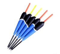 Lot de 5 flotteurs en bois de balsa avec indicateur sensible pour une reconnaissance claire des morsures et une performance durable en mer (3 g)