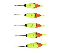 Lot de 5 flotteurs lumineux en EVA pour pêche nocturne sur roche et mer (30 g, vert)