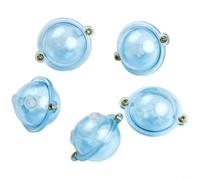 Lot de 5 flotteurs ronds à bulles avec design d'injection d'eau pour flottabilité réglable et lancer longue distance, construction en plastique, pour pêche en bateau