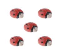Lot de 5 flûtes en céramique soprano à 6 trous pour débutants Rouge