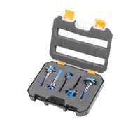 Lot de 5 forets à bois avec profondeur réglable Forstner - Tige hexagonale pour perçage précis de charnière - 15 à 35 mm - Foret d'installation