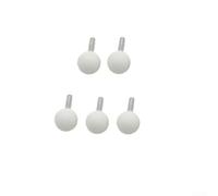 Lot de 5 forets à boule de 6 mm pour outils rotatifs, tête de meulage en céramique pour bois, plastique, fibre de verre, sculpture de gravure, 16/20/25/30 mm (6 x 30 mm, blanc)