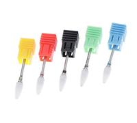 Lot de 5 forets à ongles électriques en céramique pour vernis à ongles gel UV