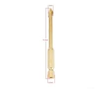 Lot de 5 forets de 6 mm pour verre, carrelage, marbre avec tige hexagonale - Convient pour une utilisation avec marteau de perçage ordinaire sur verre, carrelage, bois, métal, plastique et ciment