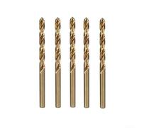 Lot de 5 forets en cobalt pour forets HSS 1 mm-8 mm pour perçage de métal en acier inoxydable avec pointe fendue à 135° pour fer en acier trempé (4 mm)