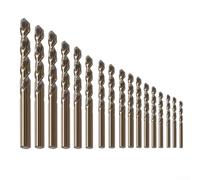Lot de 5 forets en cobalt pour forets HSS 1 mm-8 mm pour perçage de métal en acier inoxydable avec pointe fendue à 135° pour fer en acier trempé (1 mm)