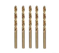 Lot de 5 forets en cobalt pour forets HSS 1 mm-8 mm pour perçage de métal en acier inoxydable avec pointe fendue à 135° pour fer en acier trempé (3 mm)