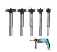 Lot de 5 forets Forstner 15-35 mm avec boîte de rangement - Foret à bois - Foret Forstner 35 mm, 30 mm, 25 mm, 20 mm, 15 mm