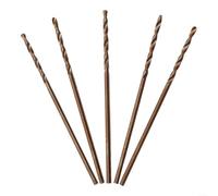 Lot de 5 forets M35 au cobalt pour acier inoxydable et métal, ultra pour acier rapide trempé avec 5 % de cobalt, pointe fendue pour réduire l'errance (1 mm)