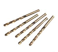 Lot de 5 forets M35 en cobalt pour perçage de précision en acier inoxydable robuste et métaux, conçus pour durer (6 mm)