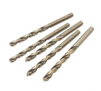 Lot de 5 forets M35 haute performance en cobalt pour acier inoxydable trempé et métal, durables et conçus (9 mm)
