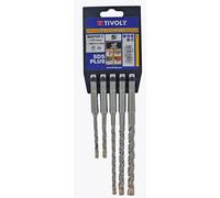 Lot de 5 forets MASTER3 sds+ multimatériau TIVOLY