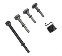 Lot de 5 forets pour marteau pneumatique avec ressort pour marteau pneumatique, forets burins en acier allié pour façonner et riveter, compatible avec 150 mm, 190 mm et 250 mm