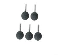 Lot de 5 forets rotatifs de 6 mm pour meulage de la céramique avec têtes pour gravure, bois, plastique, fibre (6 x 20 mm, rouge)