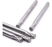 Lot de 5 fraises à queue en carbure de tungstène - 3 mm - Pour Dremel Proxxon