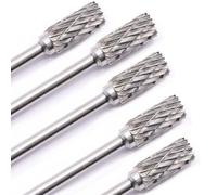 Lot de 5 fraises à queue en métal dur plein VHM 6 x 14 mm Gravure pour accessoires Dremel Proxxon