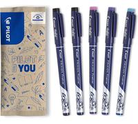 - Lot De 5 Frixion Fineliner - Stylo Feutre Effaçable À Encre Thermosensible - 2 Noirs, 1 Rose, 1 Violet, 1 Bleu Clair - Feutre D'écriture À Pointe Fine