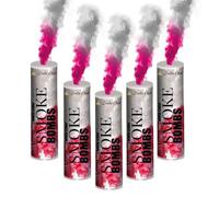 Lot de 5 fumigènes à double sortie ±60s - Blanc Rouge - Déclenchement à Mèche - Fumigènes Colorés - Cat F1 - ZENDA CLUB® Livraison 24H/48H