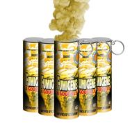 Lot de 5 Fumigènes à Goupille - Durée 1 Minute | Effet Fumée Colorée Intense pour Extérieur | Fumée et Sécurité -France Effect - Catégorie T1 (Jaune)