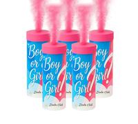 Lot de 5 Fumigènes Baby Shower (Rose) - Révélation de Sexe - Déclenchement à Mèche - 60s - Fumigène Couleur à Tenir en Main - Catégorie F1 | Zenda Club® - Livraison Gratuite 48H