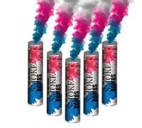 Lot de 5 Fumigènes Tricolores ±60s - Déclenchement à Mèche - Bleu Blanc Rouge - Fumigènes Colorés - Catégorie F1 - ZENDA CLUB® Livraison 24H/48H