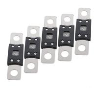 Lot de 5 fusibles Mega - Fusible boulonné à haut ampérage - Disponible en 60 A, 80 A, 100 A, 125 A, 200 A, 250 A, 300 A - Convient pour systèmes 48 V - Fusible automobile (125 A)