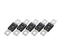 Lot de 5 fusibles Mega - Fusible boulonné à haut ampérage - Disponible en 60 A, 80 A, 100 A, 125 A, 200 A, 250 A, 300 A - Convient pour systèmes 48 V - Fusible automobile (250 A)
