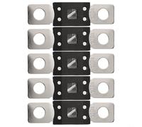 Lot de 5 fusibles Mega pour systèmes électriques de voiture 48 V 70 V avec ampérage 60 A 80 A 100 A 125 A 200 A 250 A 300 A pour sécuriser les câbles de batterie et éviter la surcharge dans les