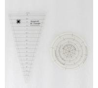 Lot de 5 gabarits de matelassage triangulaires et cercles à 30 degrés, règles en acrylique transparent pour matelassage, confection de couvertures et vêtements