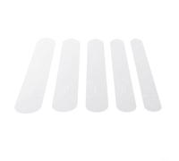 Lot de 5 gabarits de perforation en plastique pour ceinture et cuir - Guide de coupe pour bricolage du cuir, gabarit d'orientation transparent pour positionnement de la tête de boucle,